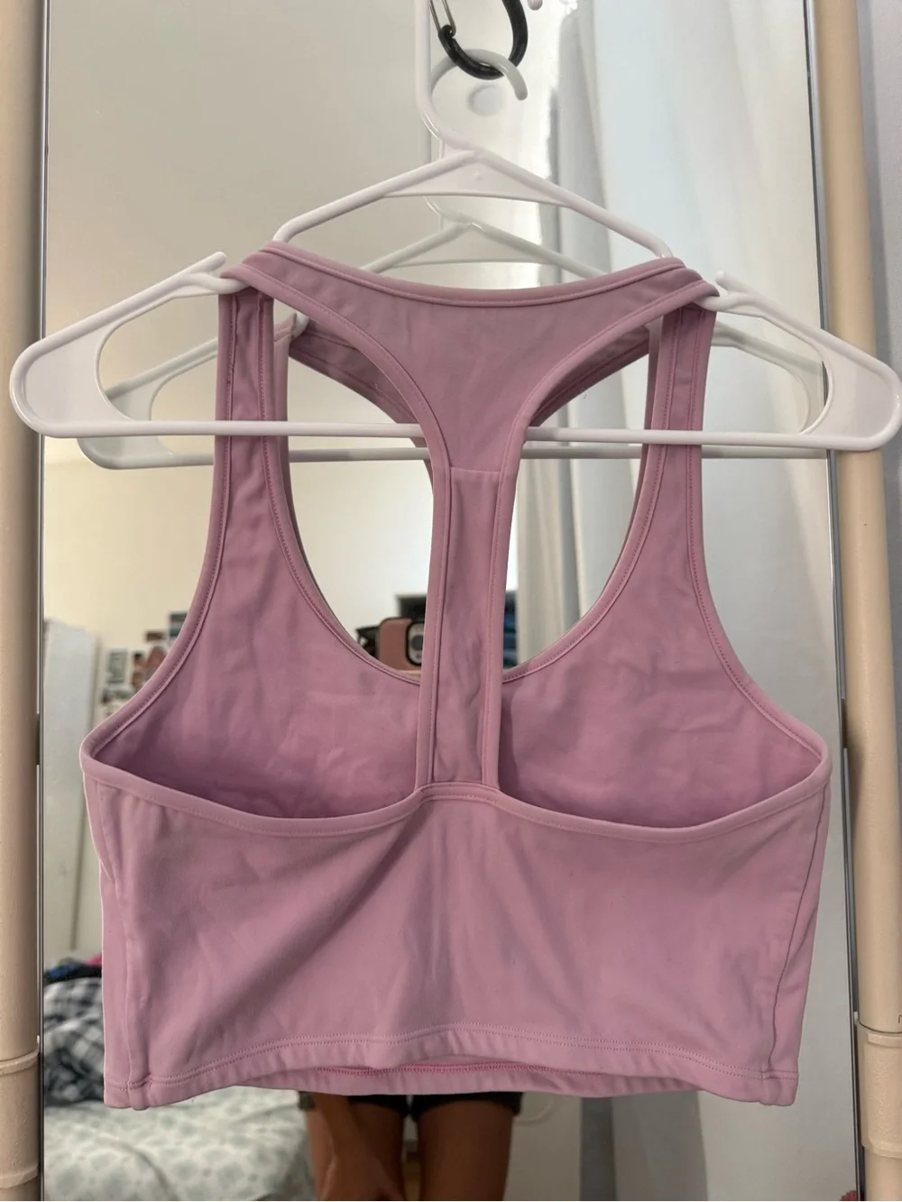 SET Active Dusty Pink Racerback Crop Sports Bra